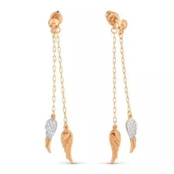 Серьги с бриллиантами Линии Любви