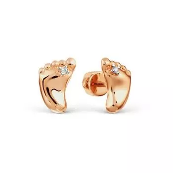 Серьги с бриллиантами Линии Любви