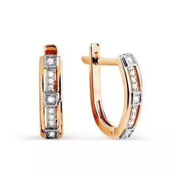 Серьги с бриллиантами Линии Любви