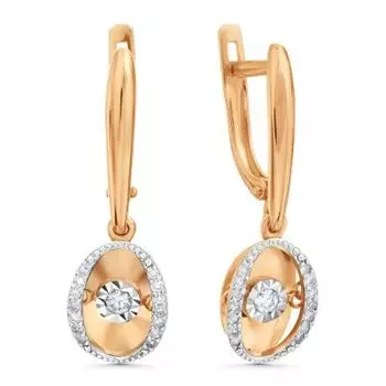 Серьги с бриллиантами Линии Любви