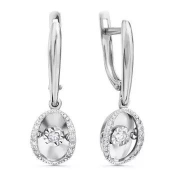 Серьги с бриллиантами Линии Любви