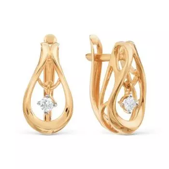 Серьги с бриллиантами Линии Любви