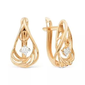 Серьги с бриллиантами Линии Любви