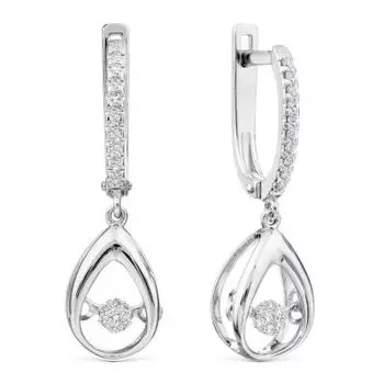 Серьги с бриллиантами Линии Любви