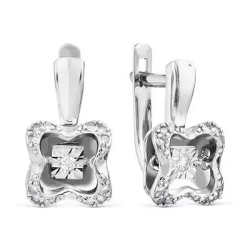 Серьги с бриллиантами Линии Любви