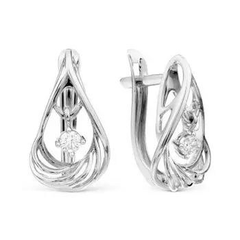 Серьги с бриллиантами Линии Любви