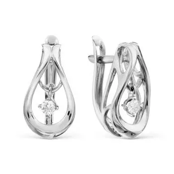 Серьги с бриллиантами Линии Любви