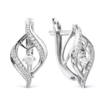Серьги с бриллиантами Линии Любви