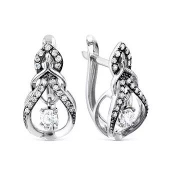 Серьги с бриллиантами Линии Любви