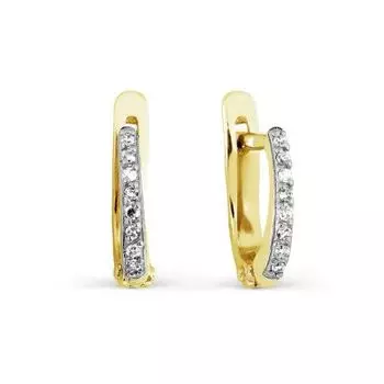 Серьги с бриллиантами Линии Любви