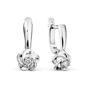 Серьги с бриллиантами Линии Любви