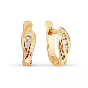 Серьги с бриллиантами Линии Любви