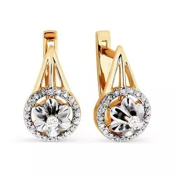 Серьги с бриллиантами Линии Любви