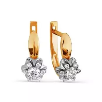 Серьги с бриллиантами Линии Любви