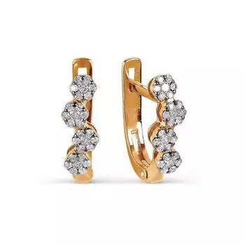 Серьги с бриллиантами Линии Любви