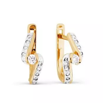 Серьги с бриллиантами Линии Любви