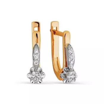 Серьги с бриллиантами Линии Любви