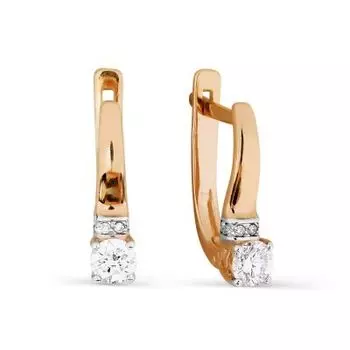 Серьги с бриллиантами Линии Любви