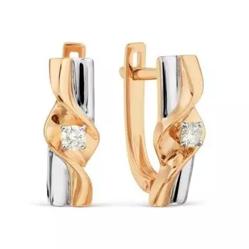 Серьги с бриллиантами Линии Любви