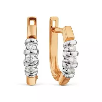 Серьги с бриллиантами Линии Любви