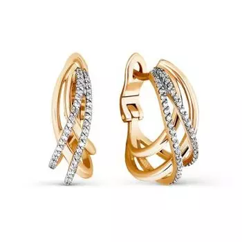 Серьги с бриллиантами Линии Любви