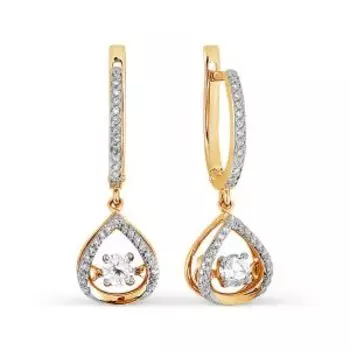 Серьги с бриллиантами Линии Любви