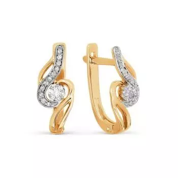 Серьги с бриллиантами Линии Любви