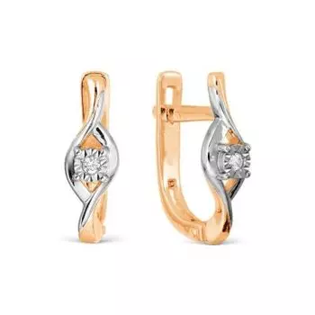 Серьги с бриллиантами Линии Любви