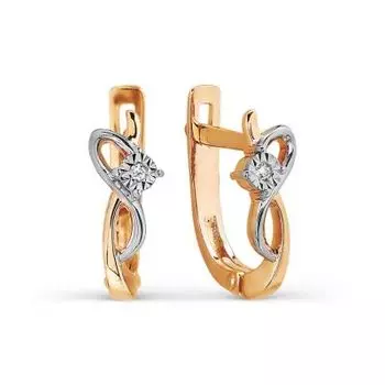 Серьги с бриллиантами Линии Любви