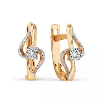 Серьги с бриллиантами Линии Любви