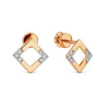 Серьги с бриллиантами Линии Любви