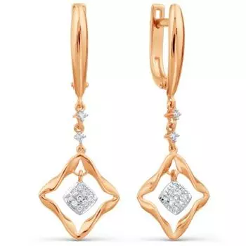 Серьги с бриллиантами Линии Любви