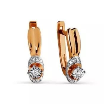 Серьги с бриллиантами Линии Любви