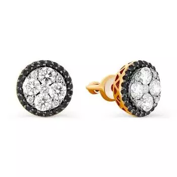 Серьги с бриллиантами Линии Любви