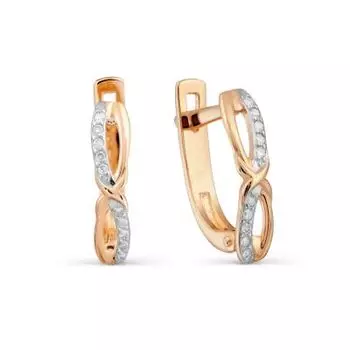 Серьги с бриллиантами Линии Любви