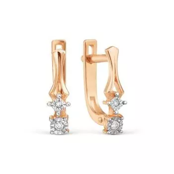 Серьги с бриллиантами Линии Любви
