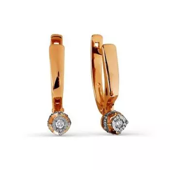 Серьги с бриллиантами Линии Любви