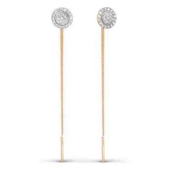 Серьги с бриллиантами Линии Любви