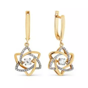 Серьги с бриллиантами Линии Любви