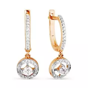 Серьги с бриллиантами Линии Любви