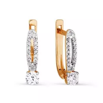 Серьги с бриллиантами Линии Любви