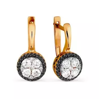 Серьги с бриллиантами Линии Любви