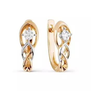 Серьги с бриллиантами Линии Любви