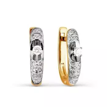 Серьги с бриллиантами Линии Любви