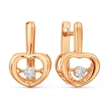 Серьги с бриллиантами Линии Любви