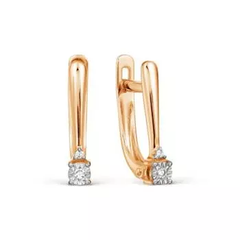 Серьги с бриллиантами Линии Любви