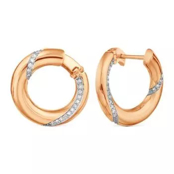 Серьги с бриллиантами Линии Любви