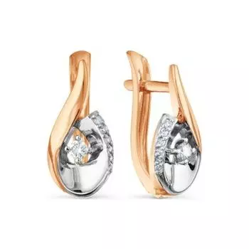 Серьги с бриллиантами Линии Любви