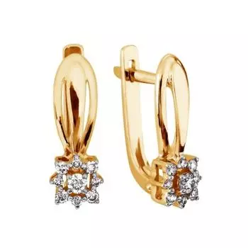 Серьги с бриллиантами Линии Любви