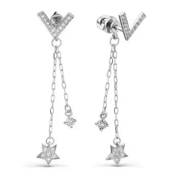 Серьги с бриллиантами Линии Любви